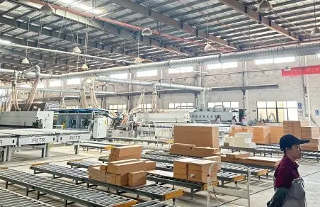 Production line with conveyor