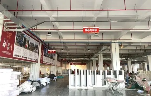 Finished goods packaging area