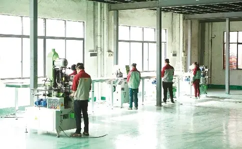 Assembly line workers