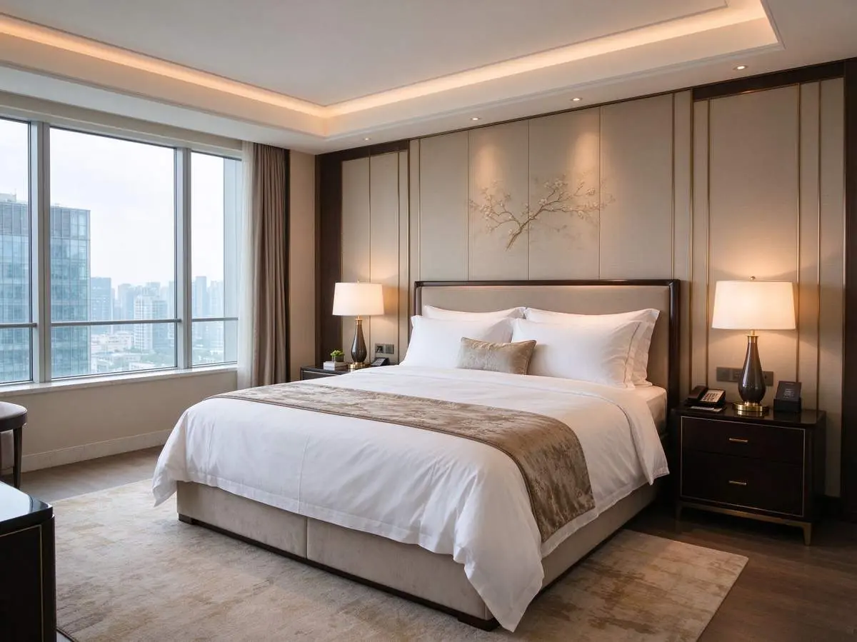 Luxury apartment bedroom