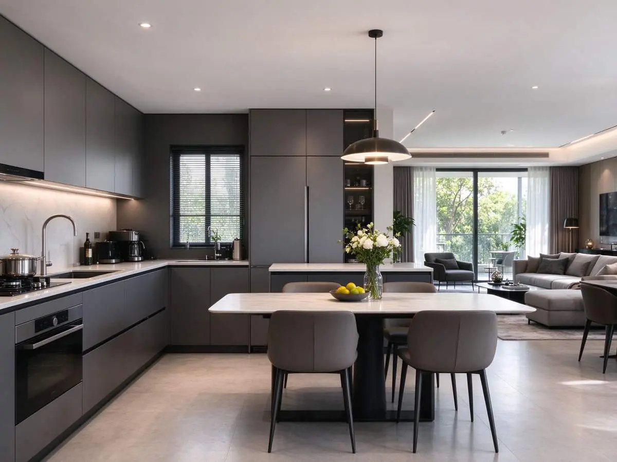 Modern apartment kitchen