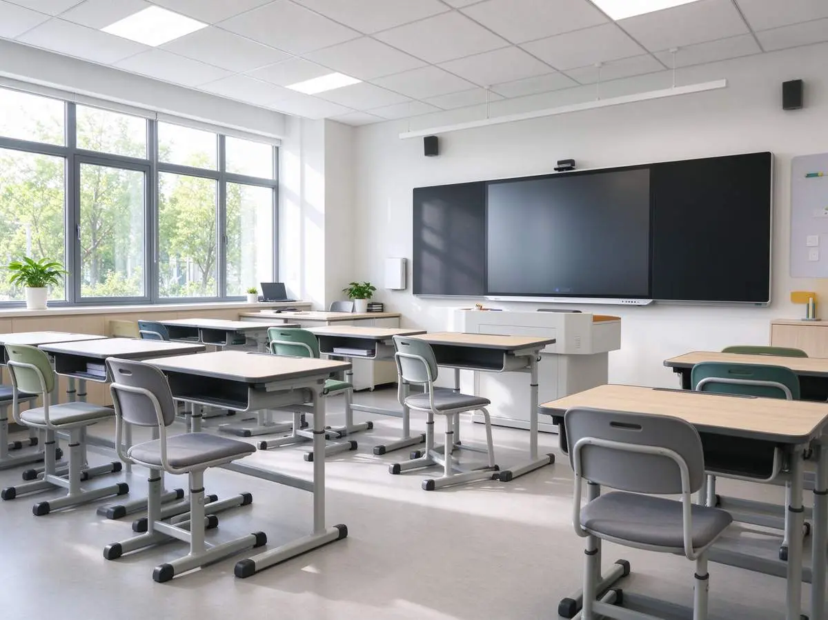 Modern classroom